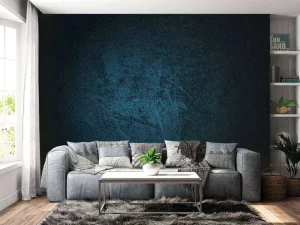 Clearance Donkerblauwe textuur fotobehang Gang | Oppervlakten