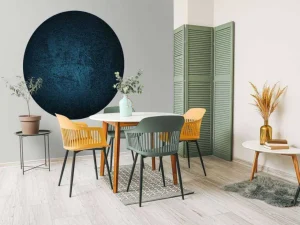 Clearance Donkerblauwe textuur fotobehang Gang | Oppervlakten