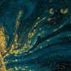 Discount Donkerblauwe verf met goud fotobehang Oppervlakten