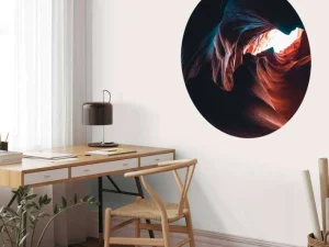 Discount Donkere grot van zandsteen fotobehang 3d