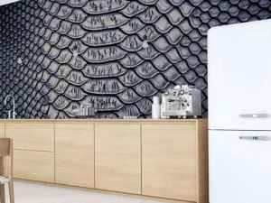 Discount Donkere slangenhuid print fotobehang Oppervlakten | Dieren