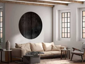 Online Donkere verticale planken fotobehang Hobbykamer | Gang