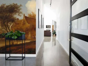 Sale Dorpsherberg met reiswagen fotobehang Steden | Architectuur
