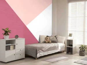 Hot Driehoeken in roze tinten Kinderkamer