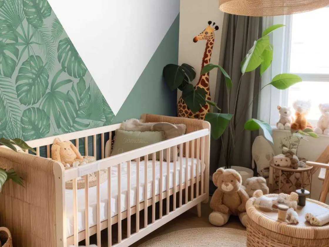 driehoeken_met_jungle_pat_6.webp Clearance Driehoeken met jungle patroon Kinderkamer