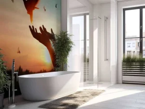 Sale Duif bij zonsondergang fotobehang Kunst & Design | Dieren