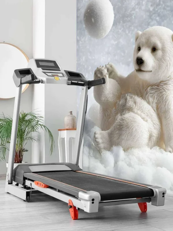 Outlet Een ijsbeer speelt met een sneeuwbal fotobehang Babykamer | Dieren