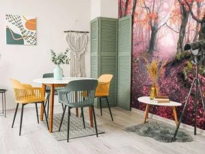 Online Een sprookjesbos fotobehang Bloemen