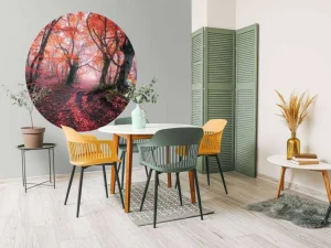 Online Een sprookjesbos fotobehang Bloemen