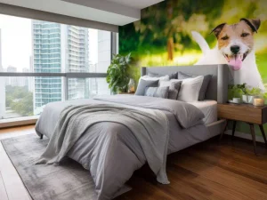 Discount Een vrolijke Jack Russell fotobehang Dieren