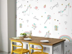 Outlet Eenhoorns, regenbogen en glitters Kinderkamer | Dieren