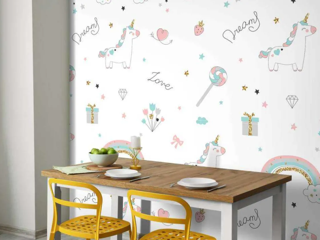 eenhoorns_regenbogen_en_g_10.webp Outlet Eenhoorns, regenbogen en glitters Kinderkamer | Dieren
