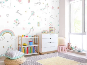 Outlet Eenhoorns, regenbogen en glitters Kinderkamer | Dieren