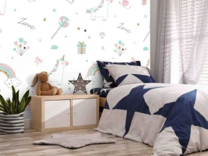 Outlet Eenhoorns, regenbogen en glitters Kinderkamer | Dieren