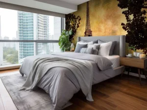 Online Eiffeltoren vintage design fotobehang Gang | Architectuur