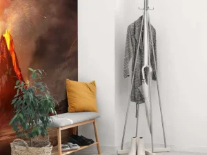 Fashion Enorme vulkaanuitbarsting in 3D fotobehang Tienerkamer | 3d