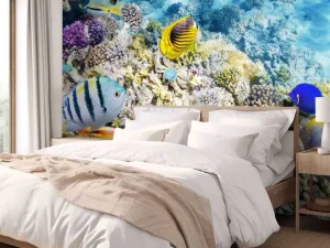 Sale Exotische vissen en koralen fotobehang Dieren