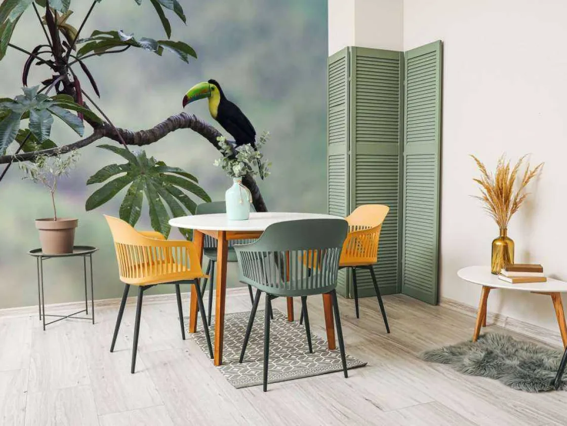 exotische_vogel_op_een_ta_3.webp Best Exotische vogel op een tak fotobehang Tienerkamer | Bloemen