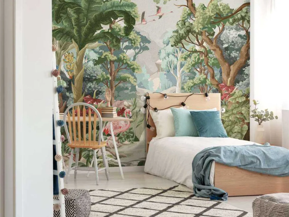 flamingo_paradise_2.webp Best Flamingo paradise Kinderkamer | Dieren