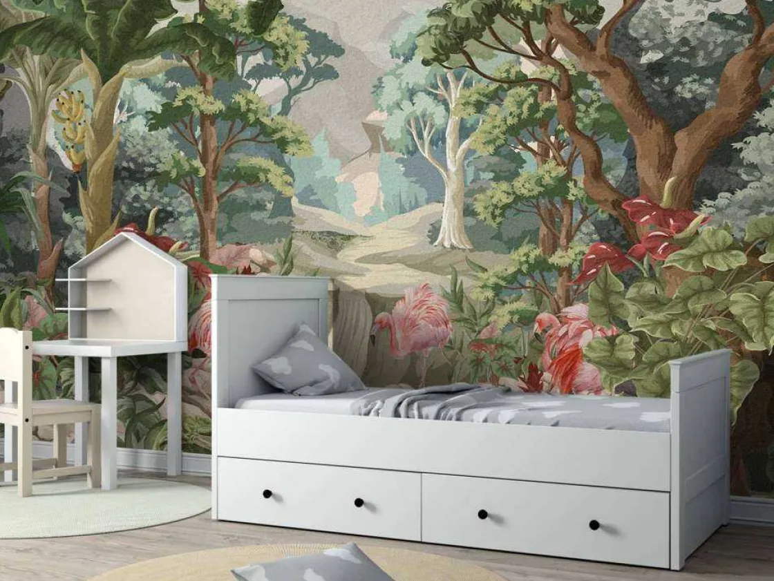 flamingo_paradise_5.webp Best Flamingo paradise Kinderkamer | Dieren