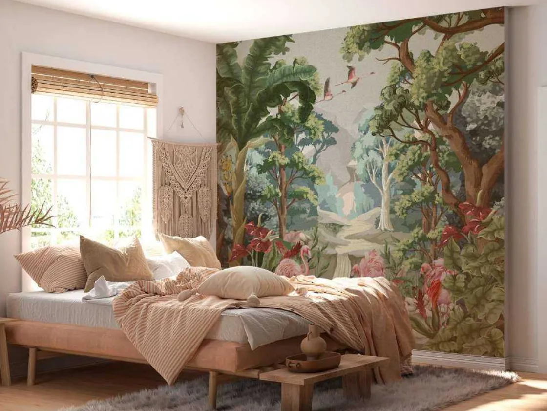 flamingo_paradise_8.webp Best Flamingo paradise Kinderkamer | Dieren