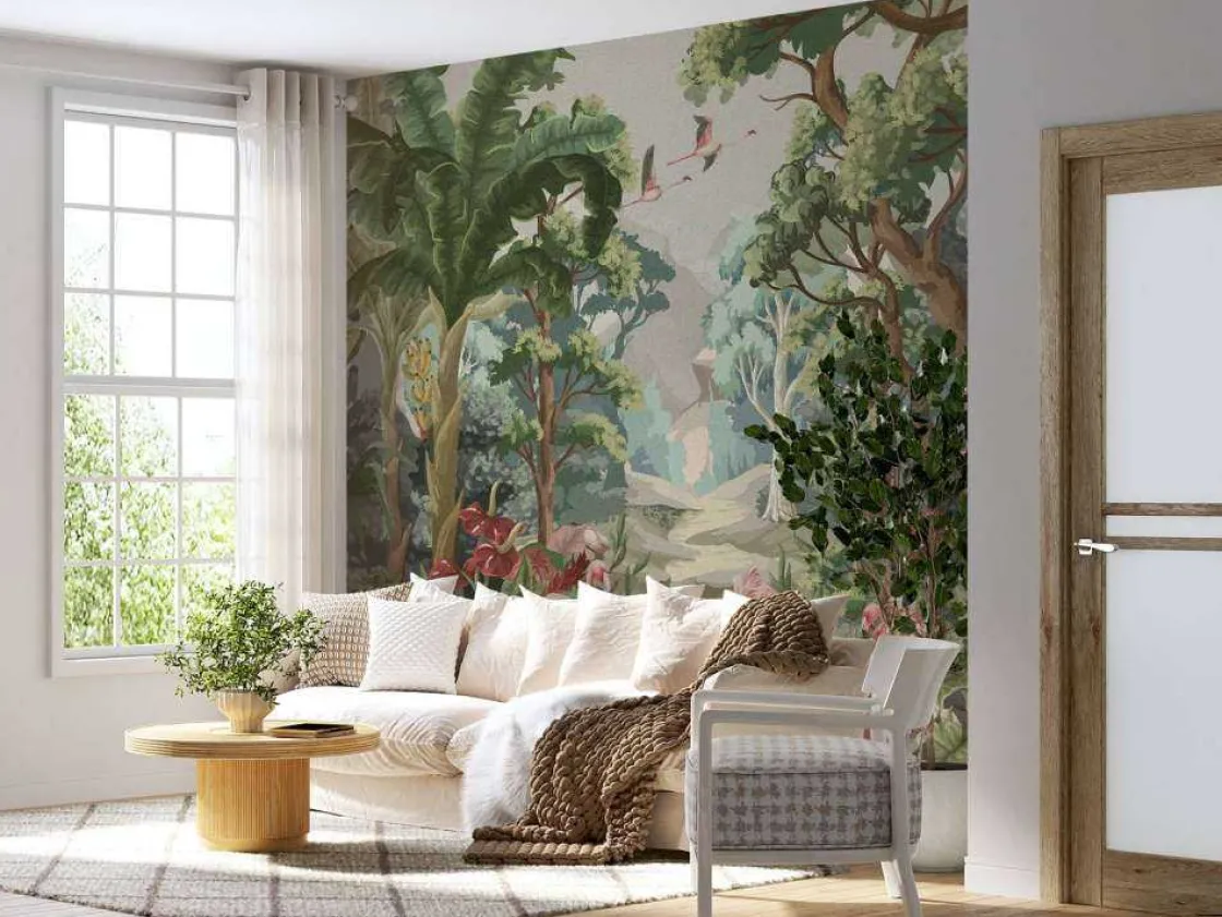 flamingo_paradise_9.webp Best Flamingo paradise Kinderkamer | Dieren