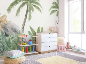Fashion Flamingo's en apen Kinderkamer