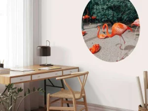 Outlet Flamingo's op een Caribisch eiland fotobehang Tienerkamer | Dieren