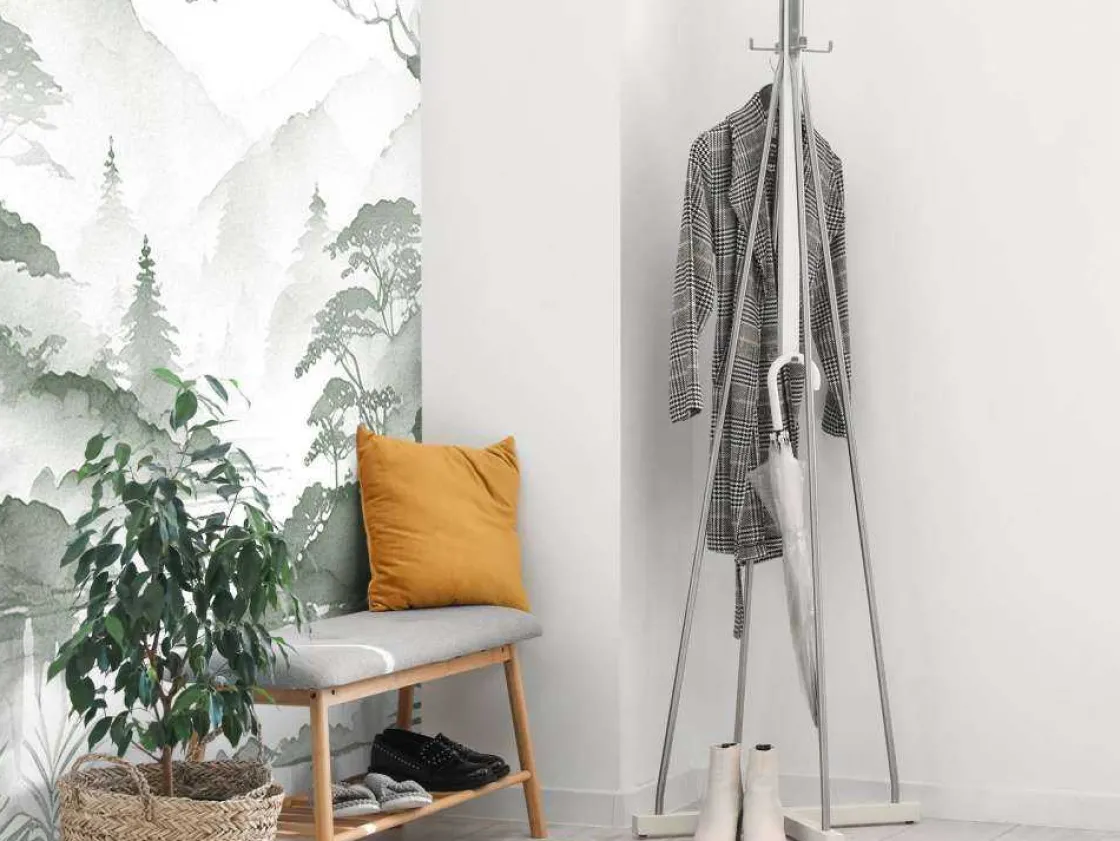 fotobehang__bergmeer_in_n_4-1.webp Fashion Fotobehang - Bergmeer in Nevelige Inkt, groen Landschappen