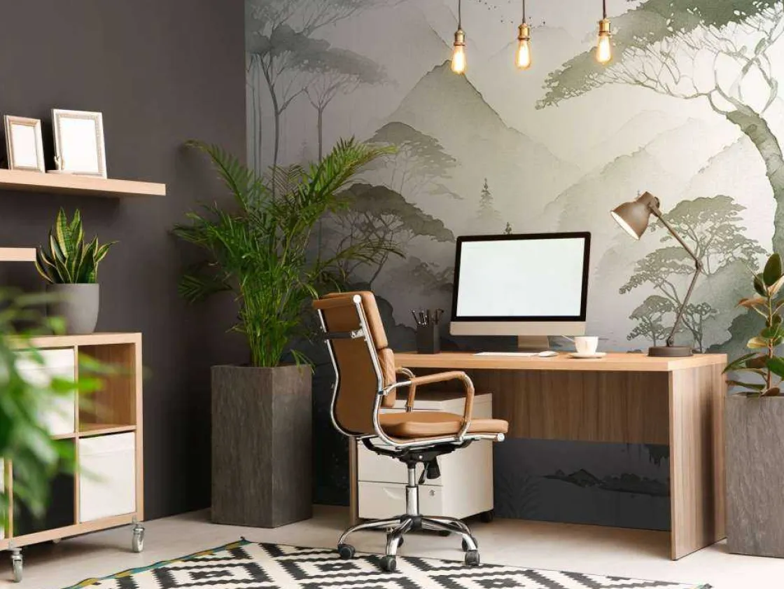 fotobehang__bergmeer_in_n_6-1.webp Fashion Fotobehang - Bergmeer in Nevelige Inkt, groen Landschappen
