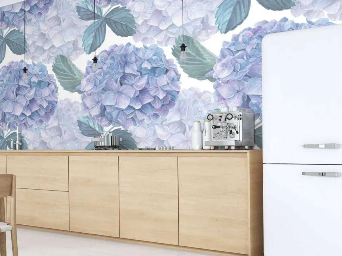 fotobehang__dauwdruppel_h_7.webp Discount Fotobehang - Dauwdruppel Hortensia's Bloemen