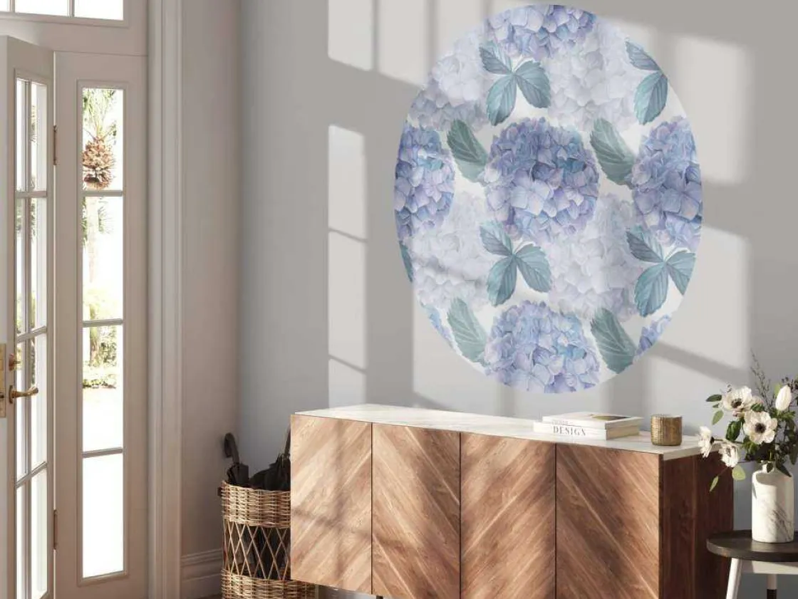 fotobehang__dauwdruppel_h_8.webp Discount Fotobehang - Dauwdruppel Hortensia's Bloemen