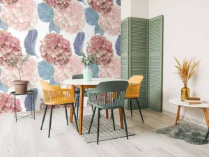 Outlet Fotobehang - Herfst Hortensia Harmonie Bloemen