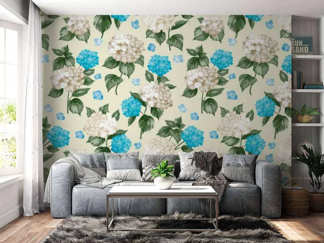 fotobehang__lente_bries_h_10.webp Discount Fotobehang - Lente Bries Hydrangea Bloemen