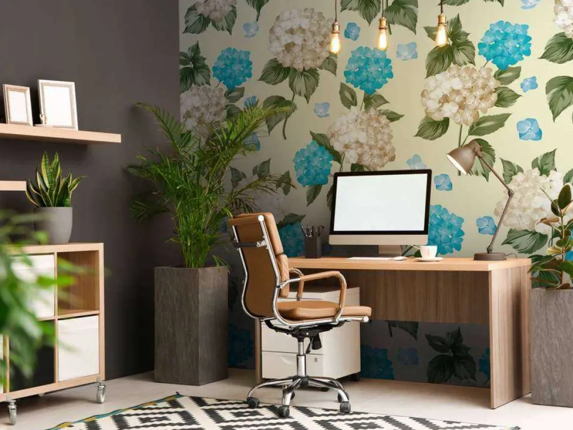 fotobehang__lente_bries_h_7.webp Discount Fotobehang - Lente Bries Hydrangea Bloemen