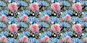 Best Fotobehang - Nachtelijke Rozen Wals Bloemen