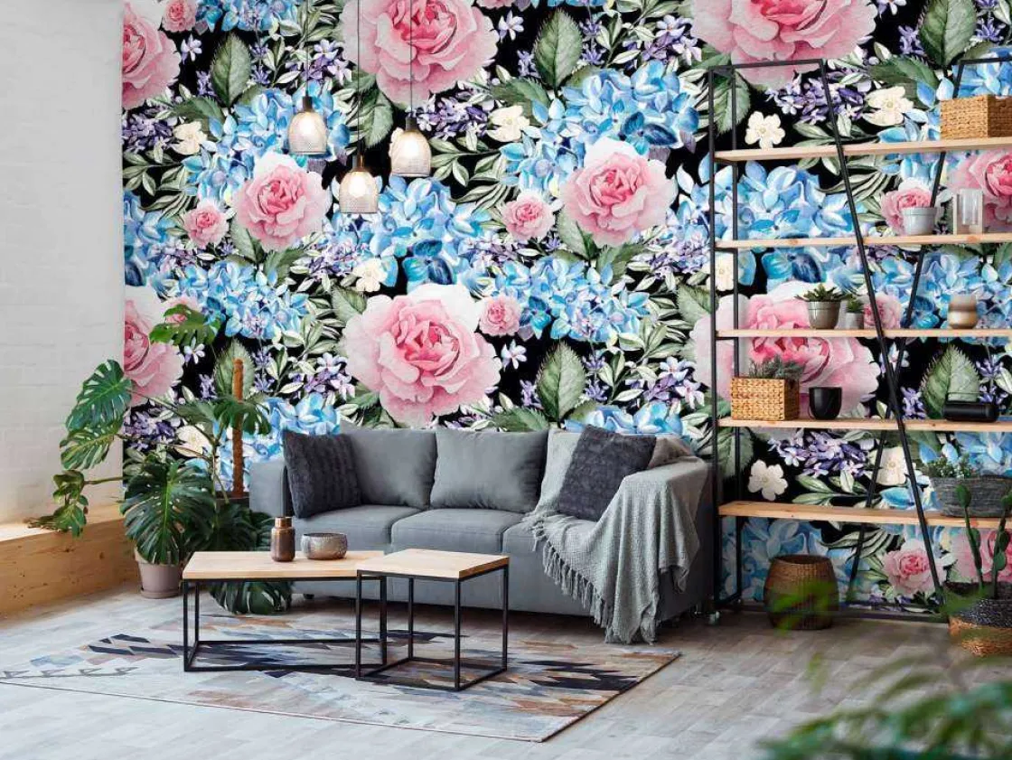 fotobehang__nachtelijke_r_10.webp Best Fotobehang - Nachtelijke Rozen Wals Bloemen