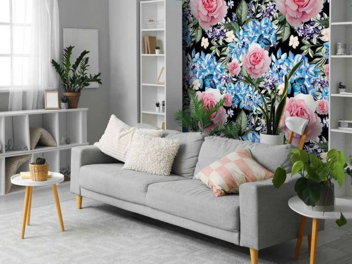 fotobehang__nachtelijke_r_2.webp Best Fotobehang - Nachtelijke Rozen Wals Bloemen