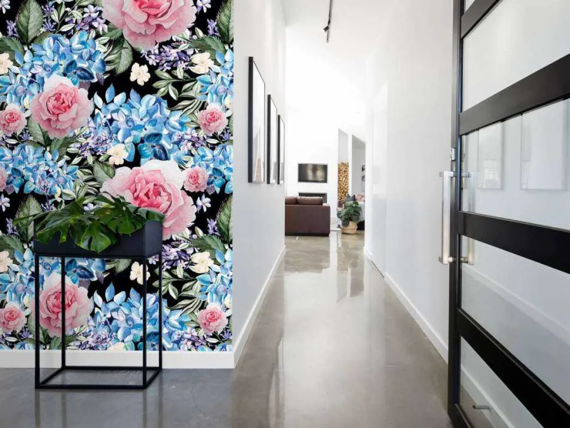 fotobehang__nachtelijke_r_4.webp Best Fotobehang - Nachtelijke Rozen Wals Bloemen
