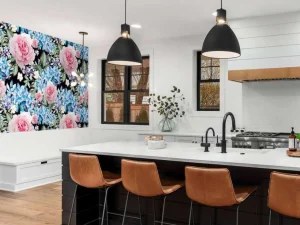 Best Fotobehang - Nachtelijke Rozen Wals Bloemen