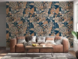 New Fotobehang - Nachttuin Bloesempracht Bloemen