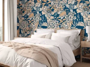 New Fotobehang - Nachttuin Bloesempracht Bloemen