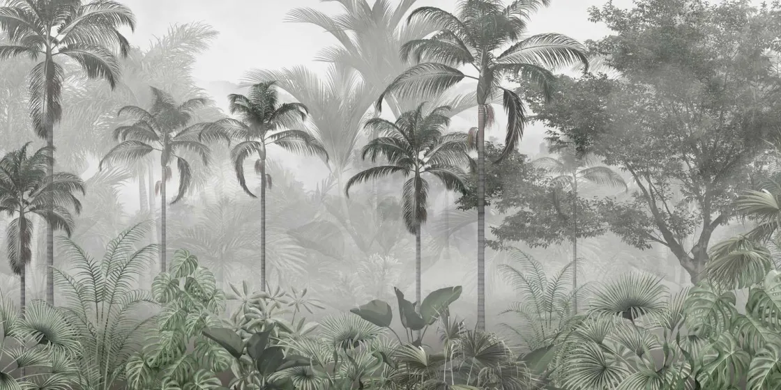 fotobehang__nevelig_palmb_0.webp New Fotobehang - Nevelig Palmbos Kinderkamer | Natuur