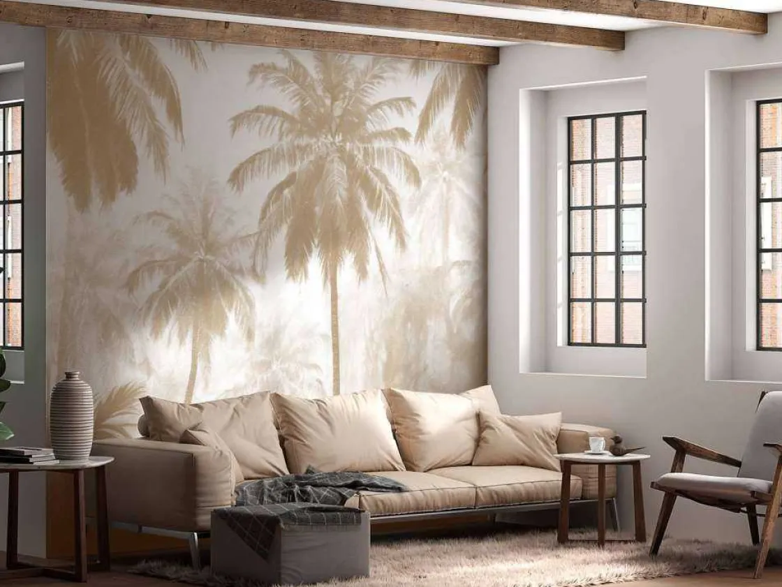 fotobehang__nevelige_palm_2.webp Fashion Fotobehang - Nevelige Palmwoud, taupe Landschappen
