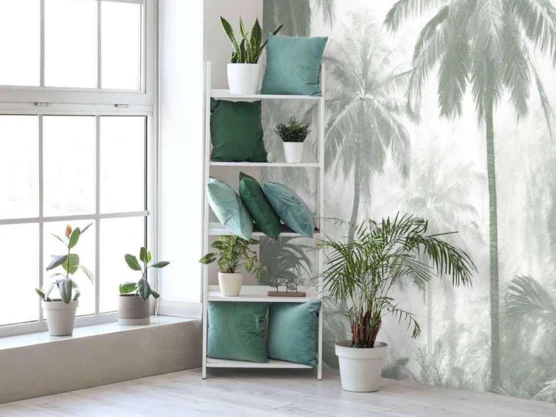 fotobehang__nevelige_palm_9-1.webp Outlet Fotobehang - Nevelige Palmwoud, groen Landschappen