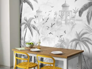 Sale Fotobehang - Oosterse Tuin bij Dageraad Landschappen