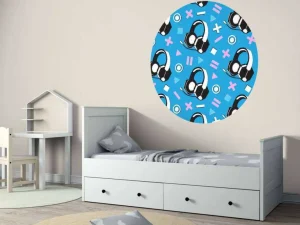 Hot Fotobehang - Retro Gaming Headset Kinderkamer