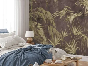 Clearance Fotobehang - Schaduwspel Palmbladeren Kinderkamer | Natuur