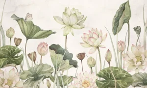 Online Fotobehang - Sir Edwards - Lovely Water Lillies Bloemen