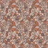 Fashion Fotobehang - Terracotta Botanische Lijnen Bloemen